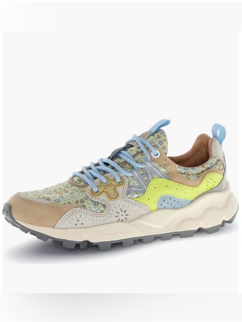 NWT Flower Mountain Yamano 3 Sneaker in Cream Yellow - Picture 2 of 14